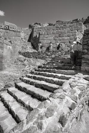 Archaeological ruins; site was used as headquarters for Manco In